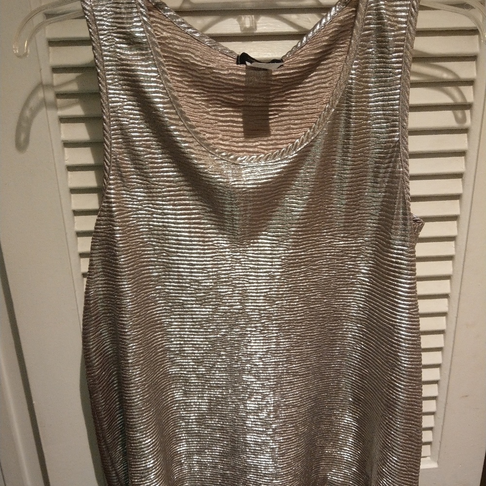 Espresso gold sleeveless top
